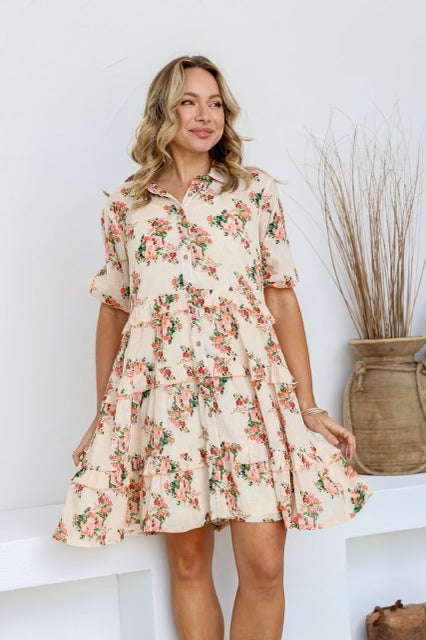 Caroline Dress (Latte)