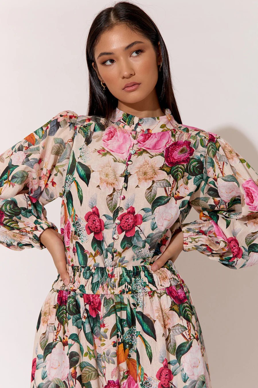 Lilian Floral Long Sleeve Shirt - Something For Me​​