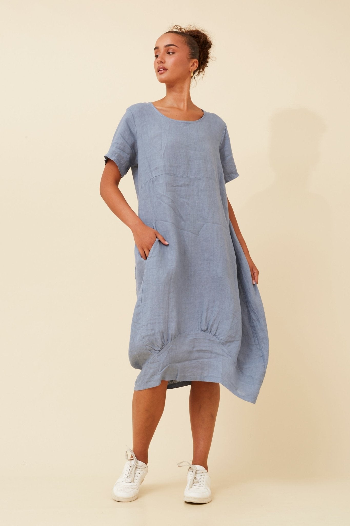 Val Linen Midi Dress - Something For Me​​