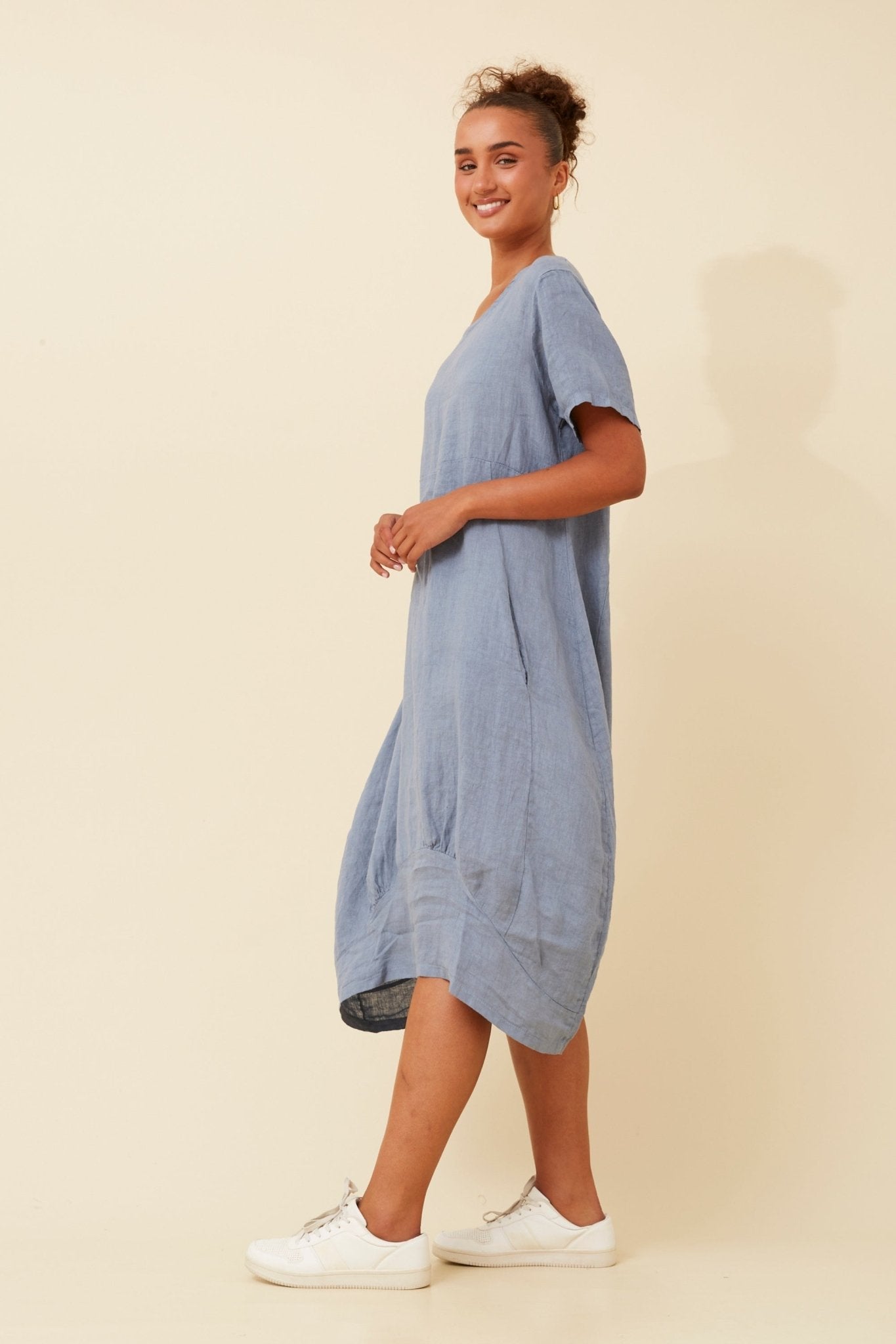 Val Linen Midi Dress - Something For Me​​