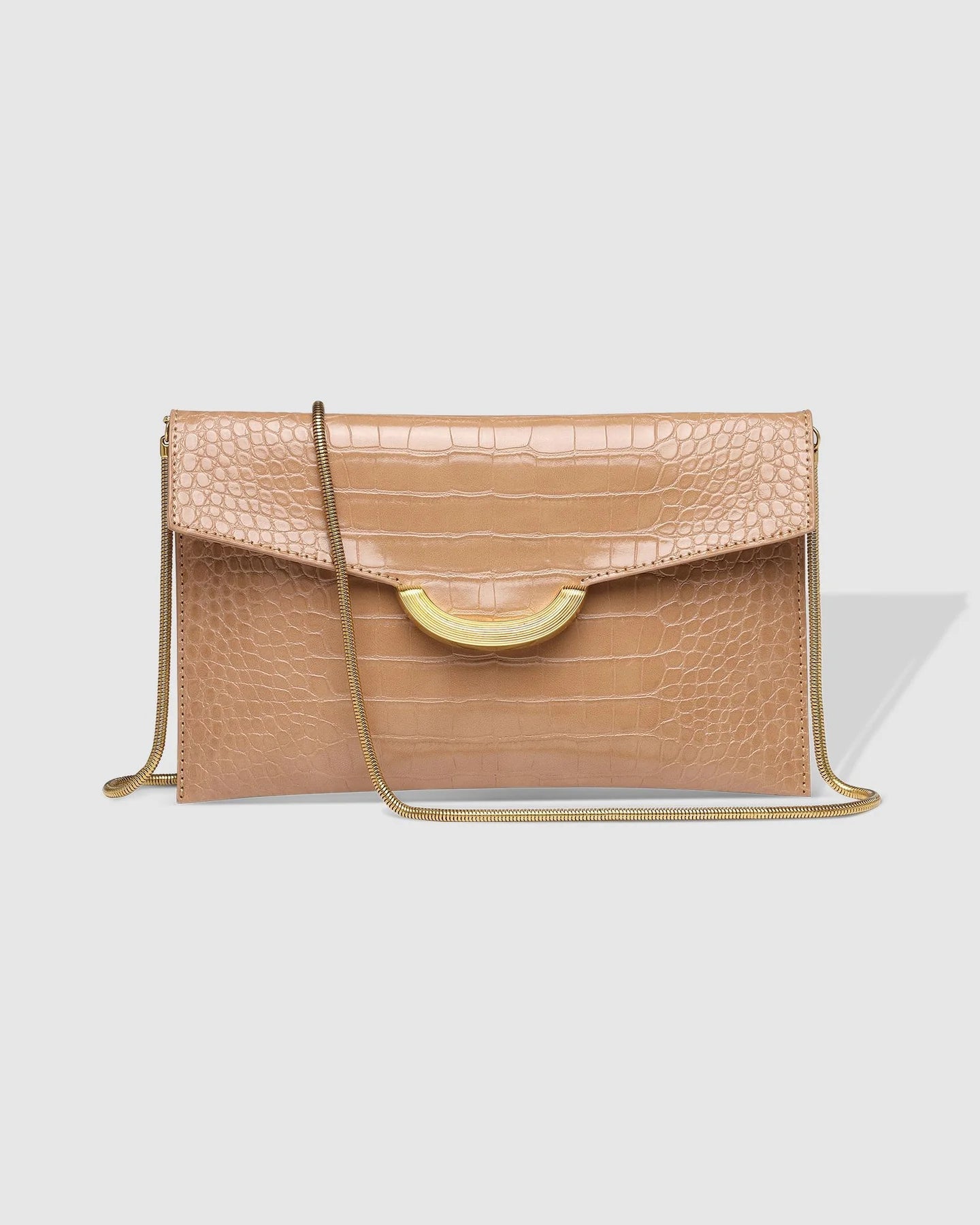 Zoe Clutch (Croc Camel) - Something For Me​​