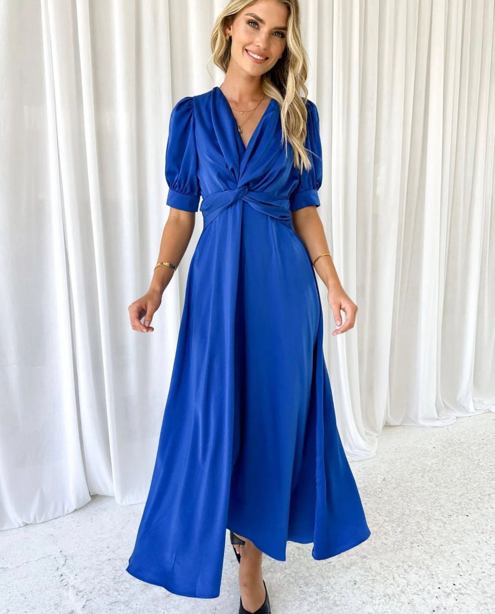 Juanita Dress (Cobalt Blue) - Something For Me | Something For Me